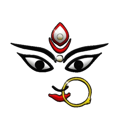 Maa Durga Sacred Eyes Artwork